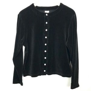 Hanna Andersson Soft Velour Sweater Cardigan